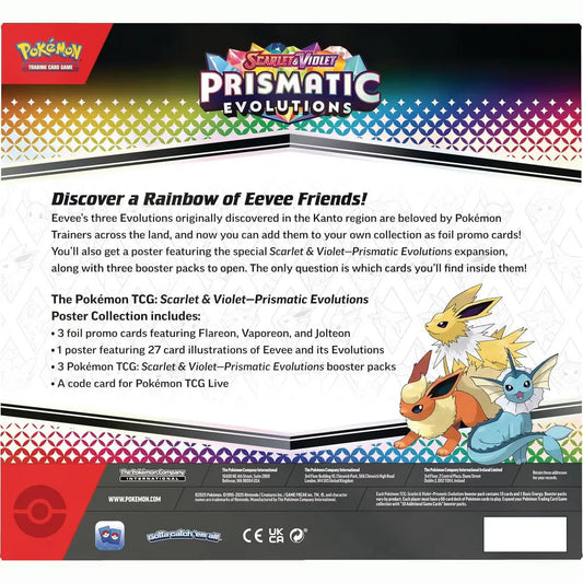 Pokemon TCG: Scarlet & Violet Prismatic Evolutions Poster Collection Enforce Records