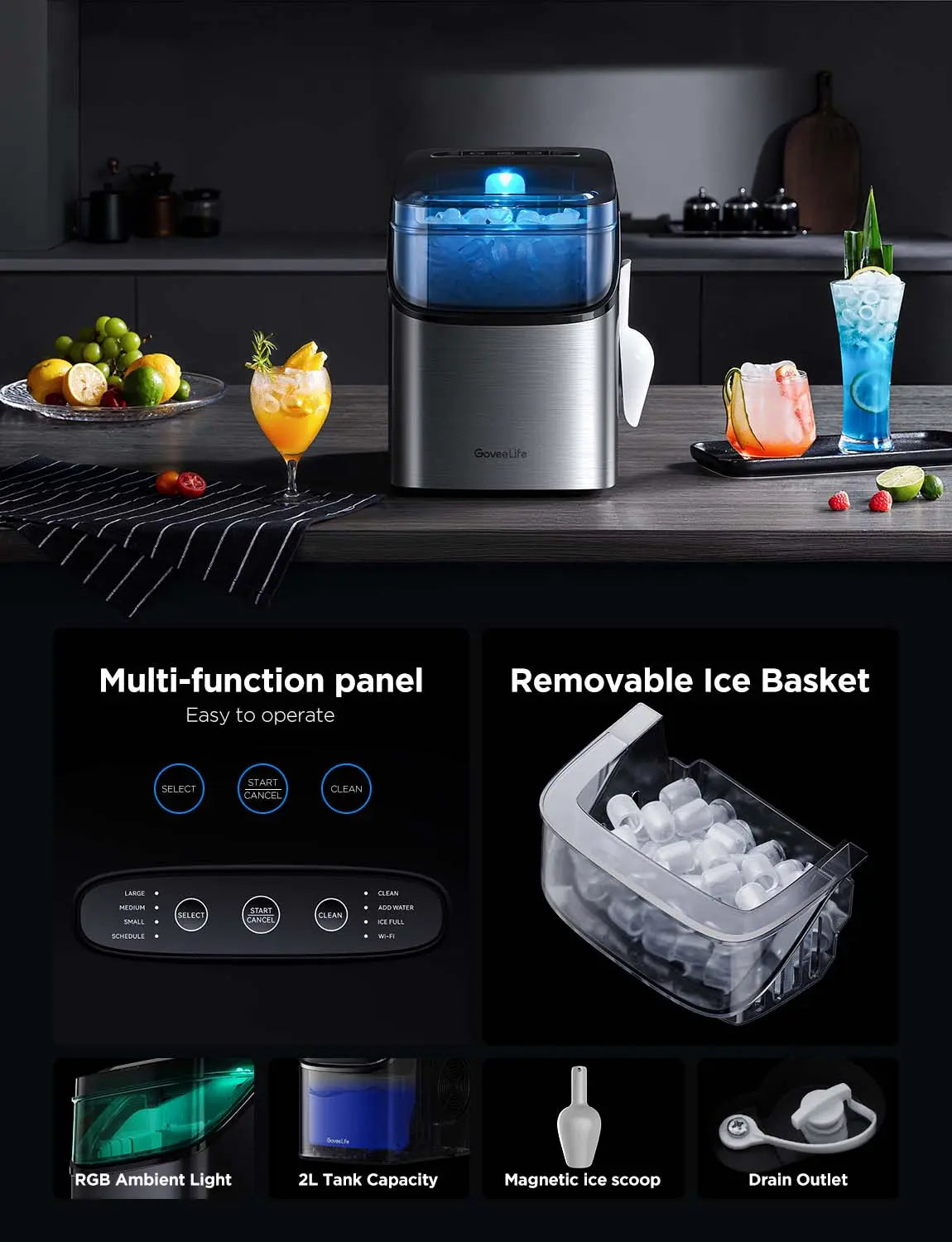 GoveeLife Smart Countertop Ice Maker 1s Enforce Records